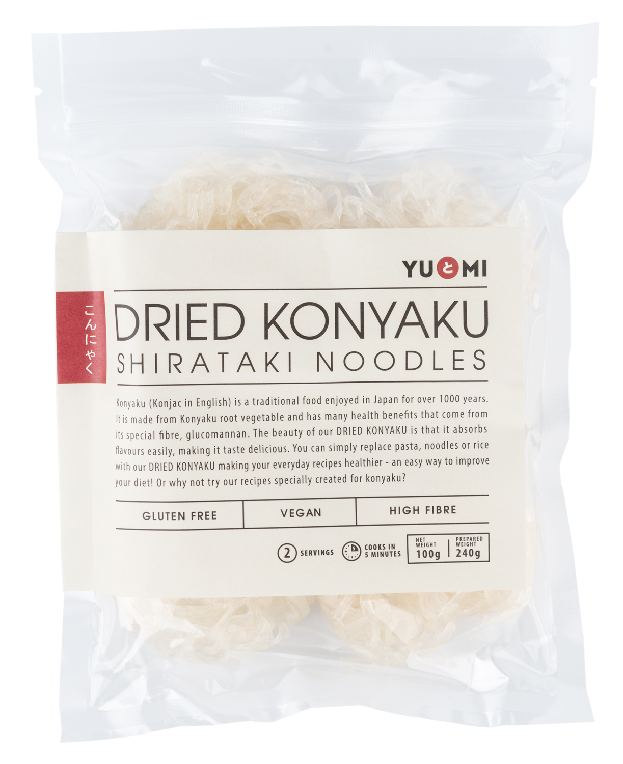 Hand-rolled konjac noodles - 200g - Shirataki - iRASSHAi