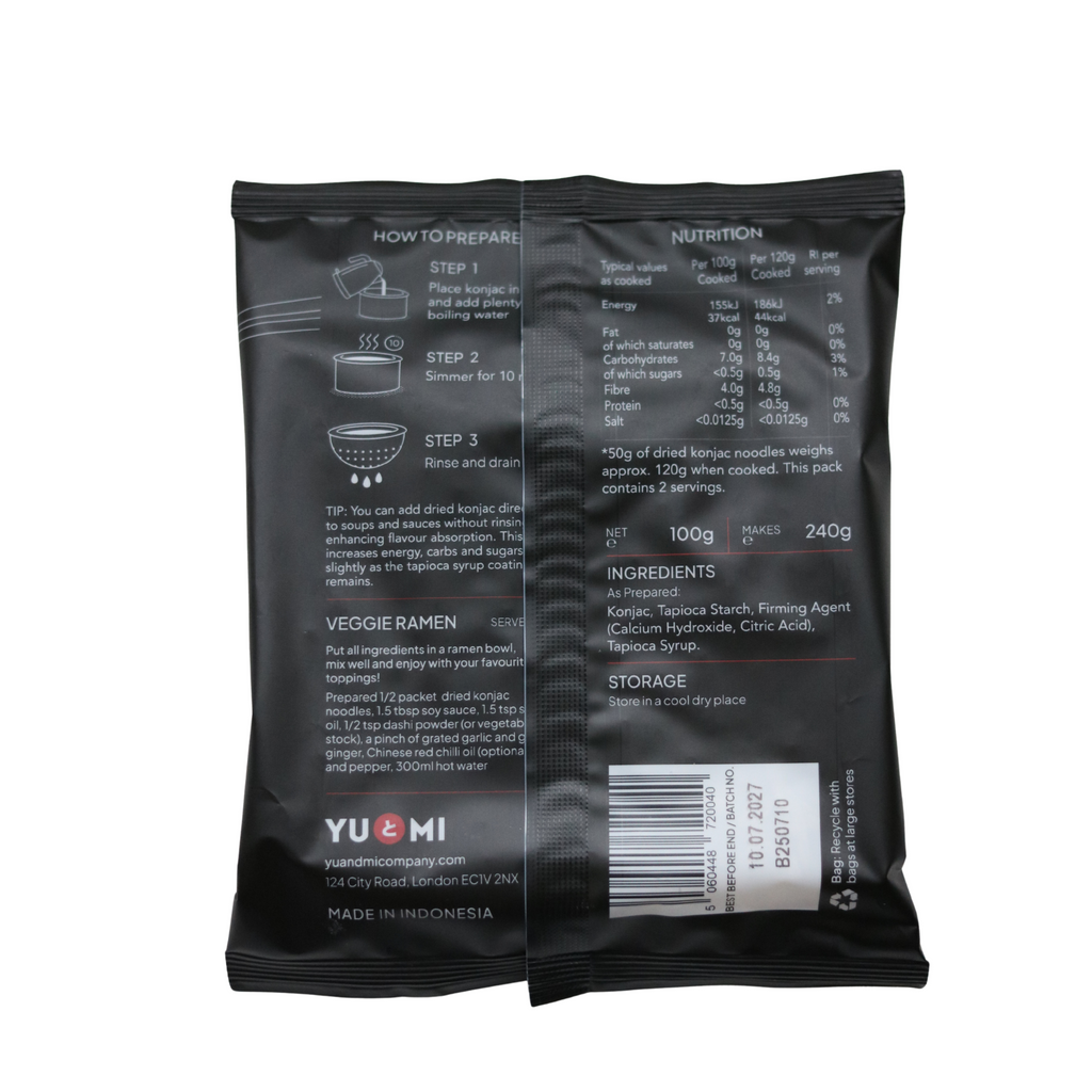Dried Konjac Noodles, 100g x 2 packs