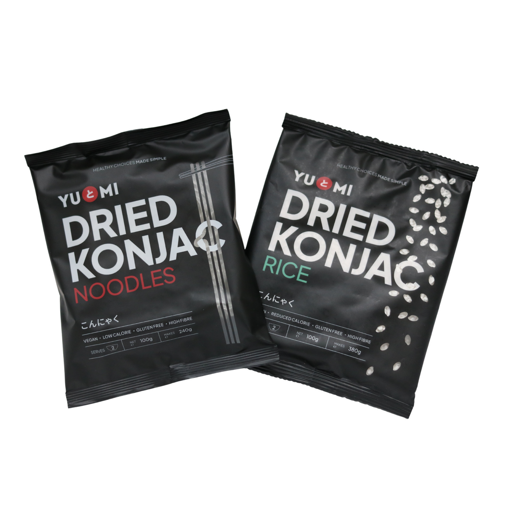 Dried Konjac Noodles 100g & Dried Konjac Rice 100g