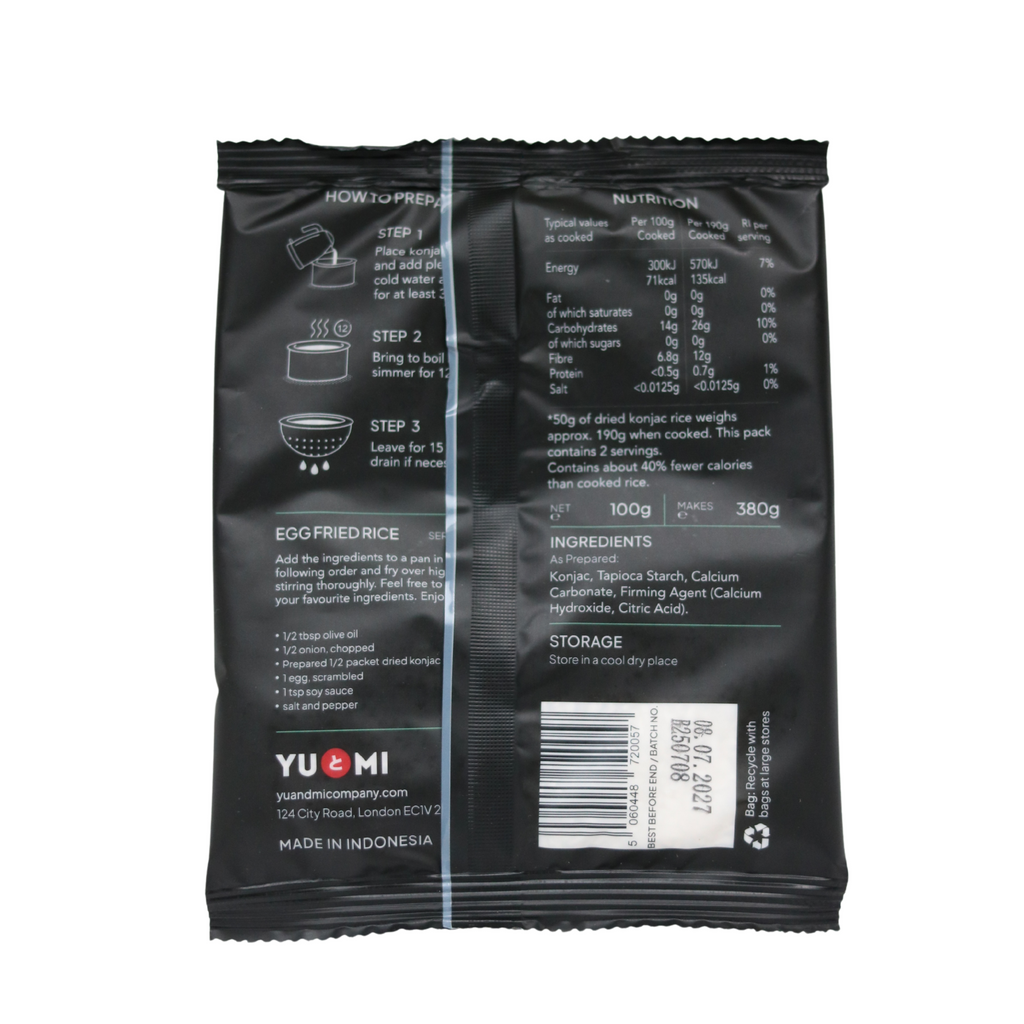 Dried Konjac Rice, 100g x 6 packs